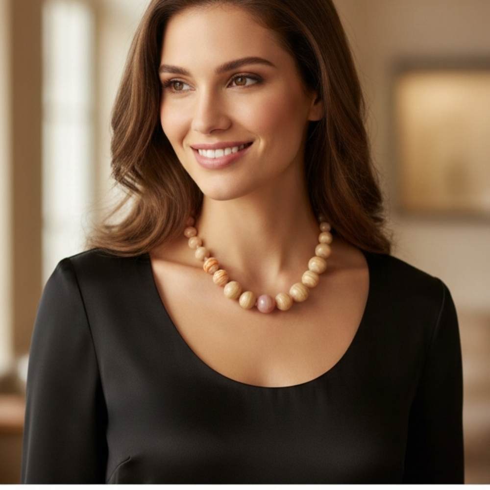 Erica Zap Agate Beaded Necklace
